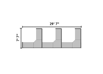 C018 - 3 Cubicle Row C018 3 Cubicle Row