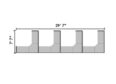 C018 4 Cubicle Row