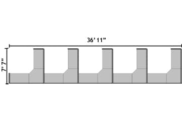 C018 - 5 Cubicle Row C018 5 Cubicle Row
