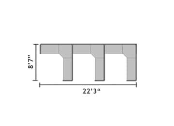 C019 3 Cubicle Row