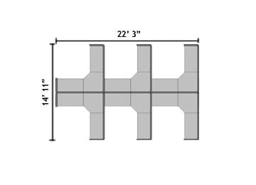 C028 6 Cubicle Pod