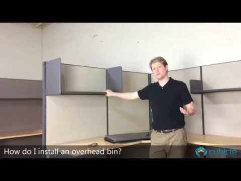 How to Install a Cubicle Overhead Bin