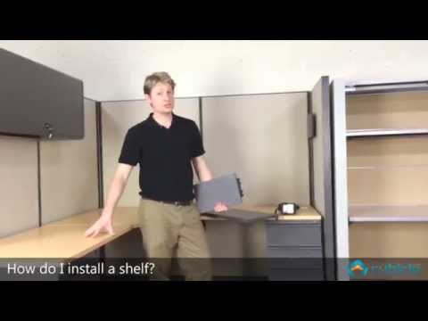 How to Install a Cubicle Shelf
