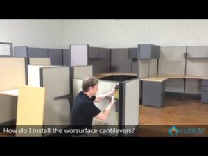 How to Install a Cubicle Worksurface - Cubicle.com