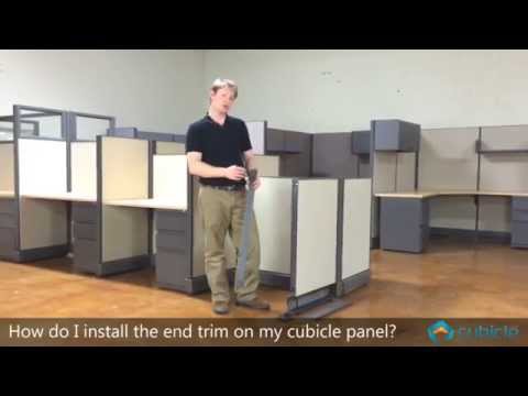 How to Install the Finished End on a Cubicle Panel
