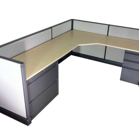 C007 - Color Palette 1 C007 Single Cubicle in Color Palette 1