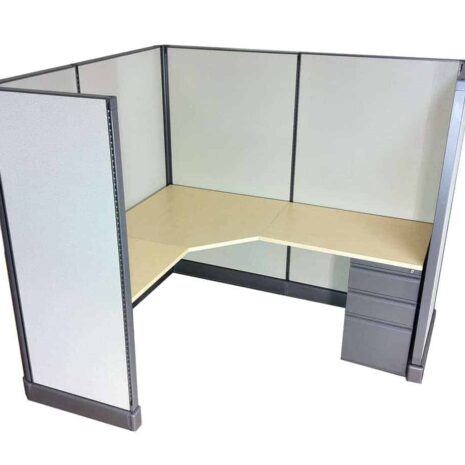 C034 - Color Palette 1 C034 Single Cubicle in Color Palette 1