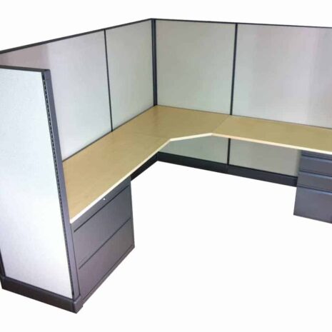 C039 - Color Palette 1 C039 Single Cubicle in Color Palette 1