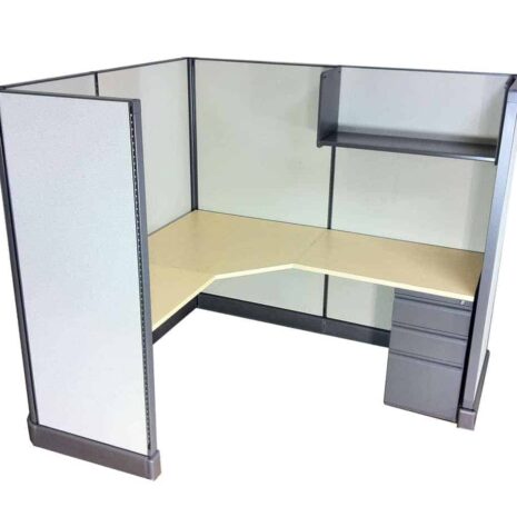C044 - Color Palette 1 C044 Single Cubicle in Color Palette 1
