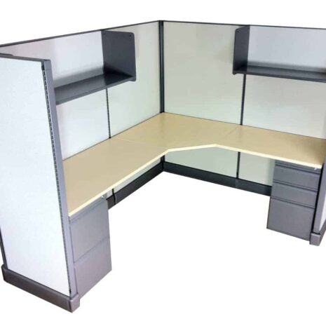 C046 - Color Palette 1 C046 Single Cubicle in Color Palette 1